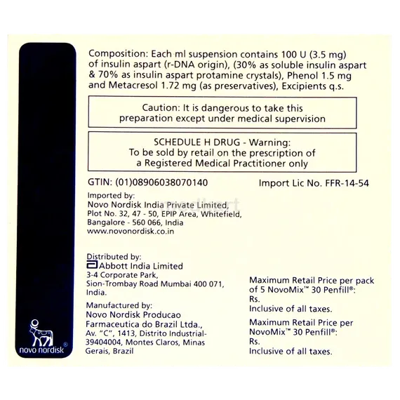 novomix 30 penfill 3 ml